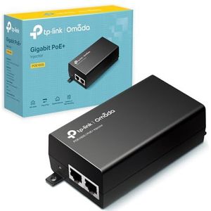 TP-Link 802.3at/af Gigabit PoE Injector , Non-PoE to PoE Adapter , Supplies PoE (15.4W) or PoE+ (30W) , Plug & Play , Desktop/Wall-Mount , Distance Up to 100m (TL-PoE160S)