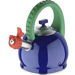 Benetton - Theepot - Blauw - Roestvrij Staal - 2,8 Liter