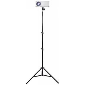 Projectorbeugel Vloerstatief Thuisprojectorbeugel Nachtkastje Desktop Gatvrije 6 mm telescopische driehoekbeugel voor thuis- en kantoorprojectoren(S)