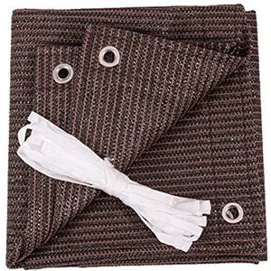 Schaduwnet Bruine schaduwdoek 90~95% schaduwpercentage for planten Zonnebrandcrème for buiten, tuin, kas, terras, balkon en carport Ademend schaduwgaas 3x4m)(4x6m(13.1 * 19.7ft))