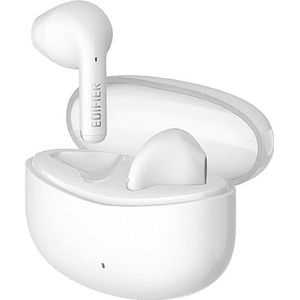 Edifier X2s Bluetooth 5.3 draadloze in-ear hoofdtelefoon, 13 mm dynamische drivers, AI-omgevingsruisonderdrukking, individueel geluid, IP54 waterdicht, wit