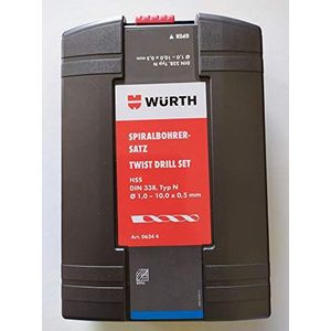 Kernboor HSS type RN Kit 19-delig WURTH 06344
