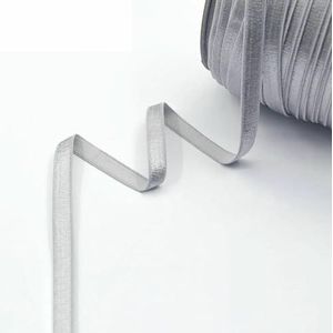 BH-band elastieken band 3/8"" 10mm glanzend nylon spandex schouderband ondergoed lingerie maken naaien afwerking 2 5 10 yard-zilvergrijs-8mm-10 yards