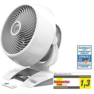 Vornado 6303DC - Vloerventilator - wit - tot 80% zuinigere DC motor