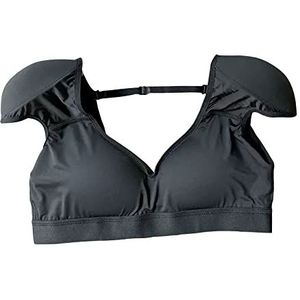 2 in 1 Built-in Fake Shoulder Pads Vest Herbruikbare Traceless Invisible Shoulder Pads Vesten voor vrouwen(XL,Black)