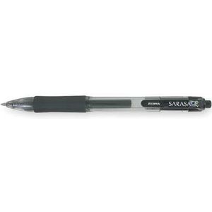 Zebra Pen 46810 Sarasa Gel Retractable Pen - Medium Pen Point Type - 0.7 mm Pen Point Size - Black Ink - Translucent Barrel