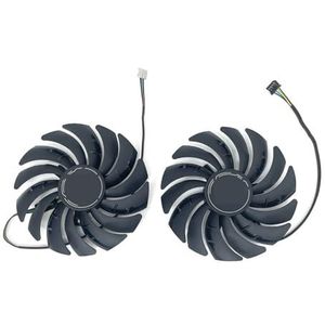 95mm PLD10010S12HH RTX3060 Ventus koelventilator voor MSI voor RTX 3070 3060 3060Ti voor 2X OC grafische kaartkoelerventilator(Black 2-Fan)