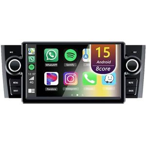 Android Radio voor FIAT Grande Punto Linea 2007-2012, 7 inch Touchscreen Autoradio met Wireless CarPlay Android Auto Bluetooth WIFI(4Core(1+32GB))