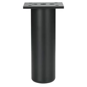 MIKFOL Aluminiumlegering kast poten tafel en stoel voetpads verstelbare bank poten badkamer kast tv-kast salontafel meubels ondersteuning poten (kleur: 12 cm zand zwart)