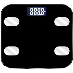 Weegschaal Digitale Display Elektronische Weegschaal Thuis Slaapzaal Weegschaal Badkamerweegschaal Personenweegschaal(Black)