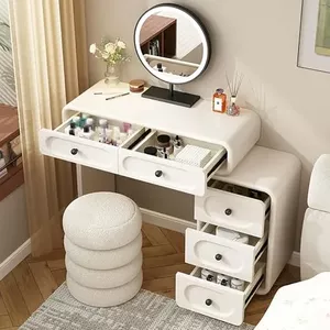 Make-uptafel met verlichting, instelbare helderheid, kaptafel