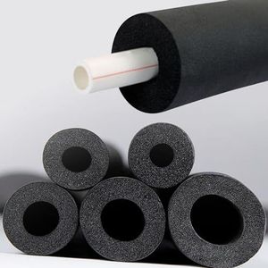 buisisolatie schuimbuizen, Buisisolatie Schuimbuis Zwart Nitrilrubber Flexibel Antivries Binnen/Buiten(10MM*15MM*1.8M)