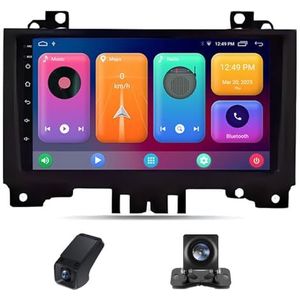 Android autoradio 2 Din geldt voor Mercedes-Benz Sprinter Volkswagen Crafter 2006-2016 met Draadloze Carplay Android Auto 9 inch met FM+Achteruitrijcamera/Stuurwielbediening ADAS DVR(X1)