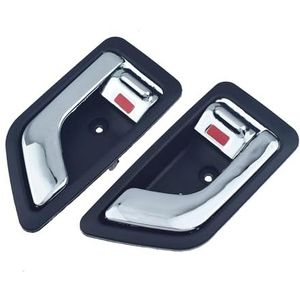 Auto Binnen Interieur Deurgrepen Auto-interieurdeurgreep Voor Hyundai Voor Getz Voor Click TB 2002 2003 2004 2005 2006 2007 2008 2009 2010 2011 Voor Of Achter Links Of Rechts(Chrome Left Right)