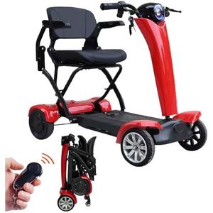 Auto opvouwbare elektrische scootmobiel automatische opvouwbare mobiliteitsscooter draagbare reisscooter 4 wielen mobiliteitsstoel afstandsbediening automatische vouw mobiliteitsscooter geüpgraded