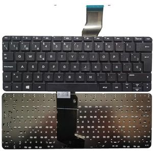 Amerikaans/Spaans/Latijns laptoptoetsenbord voor HP voor Stream 11-D 11-D010WM 11-R 11-R010NR 11-P 11-Y 792906-001 794447-001 zonder frame(Black SP)