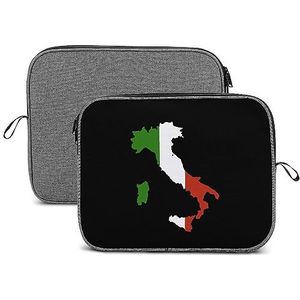 Italië Kaart Vlag Laptop Sleeve Case Beschermende Notebook Draagtas Reizen Aktetas 13 inch