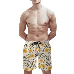 Hawaï-shorts Voor Heren, Sneldrogende, Ademende Korte Broek, Strandzwembroek Met Zijzakken Van Mesh (Color : Color 6, Size : 2XL)