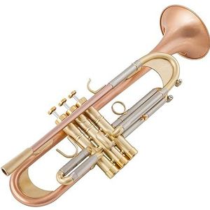 beginners trompet Bb Trompet Goudlak Verzilverd Trompet Messing Muziekinstrumenten Trompet (Color : 01)