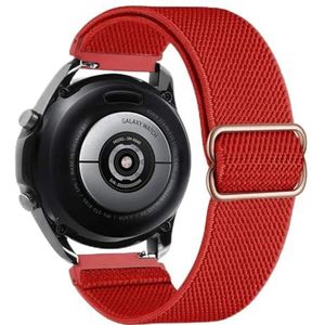 20mm 22mm Nylon Band for Garmin Vivoactive 4 3 HR Band Horloge Venu 2 SQ Forerunner 645 elastische Polsband Armband Fenix ​​6 5 Pro (Color : Red, Size : 20mm)