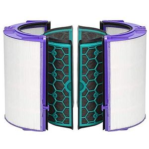 Vervangend HEPA-filter & actieve koolfilter geschikt voor Dyson TP04 TP05 HP04 HP05 DP04, luchtreiniger accessoires 360° filtersysteem voor Dyson Pure Cool reinigende ventilatoren