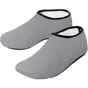 Waterschoenen, uniseks waterschoenen, zwemmen, duiksokken, zomer, aqua-strandsandaal, platte schoen, aan zee, antislip, sneakersokken, pantoffel voor mannen en vrouwen om te surfen, duiken, Grijs