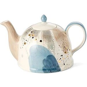 NEu teemando® pot ""Belle"" keramiek met gouden laag 1,9 l