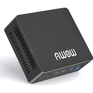 AWOW Celeron J4125 Mini-pc, Wi-10 Pro, met 8 GB DDR4 / NVMe M.2 256GB SSD, 4K @60Hz, AK41 desktopcomputer Dual HDMI, geavanceerde SSD 2 TB, 2.4G/5G Dual WiFi, Gigabit Ethernet, USB x 4, BT 4.2