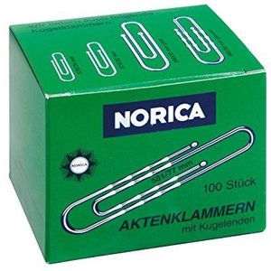Norica 2262 - briefklemmen met kogeluiteinden, gezwakt, 77 mm, 100 stuks