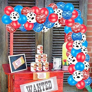 Meuparty Western Cowboy Ballonnen Slinger Boog Kit met Cowboy Ballonnen voor Verjaardagsfeest Baby Shower Western-thema Party Decoraties
