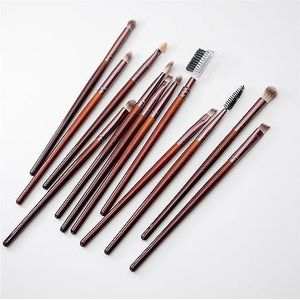 MQPALZKD Make-up kwasten Set van 12 stuks Make-up kwastenset Oogschaduwpenseel Wenkbrauwpenseel Beauty Tools