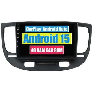 RoverOne Auto Stereo CarPlay Hoofd Unit voor Kia Rio 2 2005 2006 2007 2008 2009 2010 2011 Android Auto Touchscreen Sat Navi Bluetooth WiFi Radio Speler