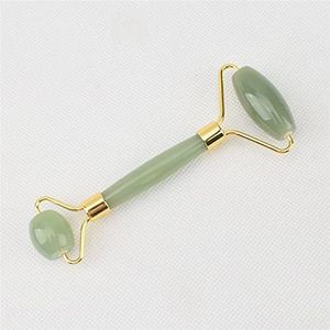 Gezicht Jade Roller Groene Massager Crystal Rimpel Cellulite Pure Koper Stand voor Gezicht 1Pcs