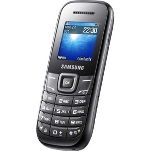 Samsung E1200 mobiele telefoon (3,9 cm (1,52 inch) display, dual-band, woordherkenning) zwart