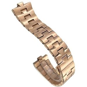 dayeer Quick Release Connectionn horlogeband voor VACHERON CONSTANTIN overzeese massieve roestvrijstalen armbandhorlogeband (Color : Rose Gold, Size : 24x7mm)