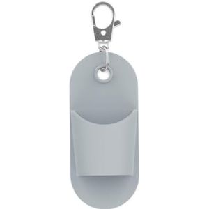 yanwuwa Neopreen Lippenbalsem Sleutelhangers Charm voor Vrouwen Reizen Make-up Accessoire Waterdichte Cosmetische Organisatoren Dagelijks Casual Gebruik, Grijs, M