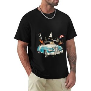 Heren T-shirt auto korte mouwen t-shirt ronde hals T-shirt voor mannen, Auto1, XXL