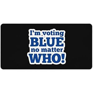 Stem Blauw Ongeacht Wie Mode Bureau Muismat Antislip Gaming Muismat Accessoires Decor 30x60cm