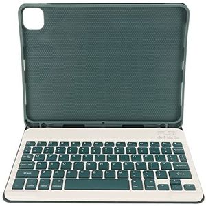 Draadloos Toetsenbord, Potloodhouder met Toetsenbordstandaard, Magnetische Afneembare Beschermhoes met Muis voor Air 5 (Donkergroen)
