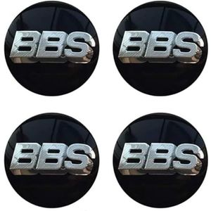 4 stuks BBS 70 mm naafdoppen, wielnaafdop-logo, stickers, badge, velgenstickers