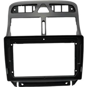 9 inch autoframe audio dashboard trimkit compatibel met Peugeot 307 307CC 2002-2013(Only frame-black)