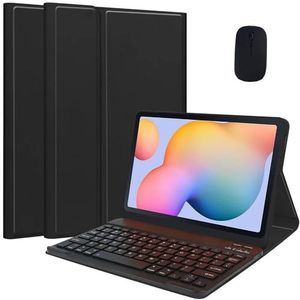 EHLCYS Toetsenbordhoes Voor Lenovo Tab M11 11 Inch 2024 Model (TB330FU/TB330XU), Magnetisch Afneembaar Draadloos Bluetooth Toetsenbord, Slanke Meerhoekige Standaardbehuizing Met Muis,zwart