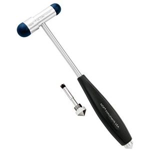 MDF® Babinski Buck® neurologische reflexhamer met ingebouwd penseel voor huidreflexen en oppervlaktereactie - licht - HDP-greep - Marineblauw (MDF515PBT-04)