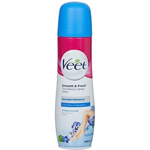 Veet Spray On Hair Removal Cream voor de gevoelige huid - 150 ml