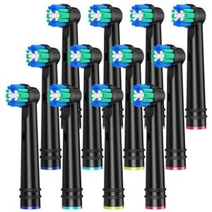 Vervangingsborstelkoppen voor Oral B, 12 stuks elektrische tandenborstelkoppen voor Oral B Braun, Classic Precision Clean Opzetborstels Fit Professional Care, Vitality Pro Smart Genius Series en meer