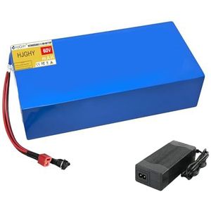 T plug,60V 20Ah,HJGHY 60V 10Ah 15Ah 20Ah Lithium Li-ion accu 60 Volt elektrische motorfietsaccu 72V 20Ah met lader voor 0-1500W bromfiets motorfiets