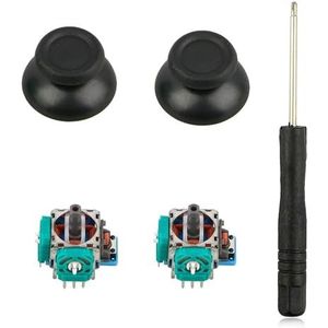 EEEKit 3D Analog Joystick Vervanging voor PS4 Controller, Joystick Sensormodule met Schroevendraaier voor PS4 Slim, Thumbsticks Reparatie Kit Compatibel met Sony PS4