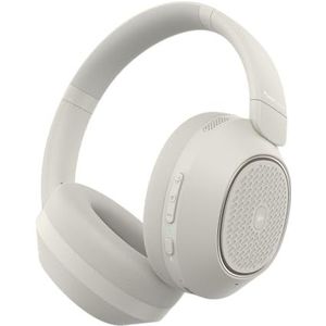 PowerLocus Hybride actieve ruisonderdrukkende hoofdtelefoon, 60 uur speeltijd, over-ear bluetooth-hoofdtelefoon, hifi-stereo-draadloze hoofdtelefoon met basknop, opvouwbaar, met microfoon voor reizen,