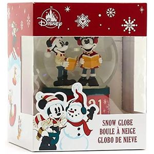 Walt Disney 2021 Kerst Mickey en Minnie Mouse Sneeuwbol Ornament