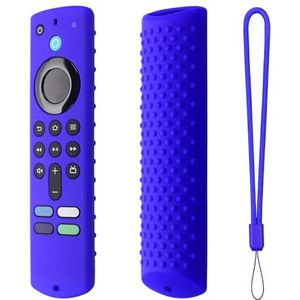 2022 Lichtgevende siliconen beschermhoes voor Fire TV Stick (3e generatie) Derde Generatie/4K 2021/4K MAX Afstandsbediening Anti-Drop Stofdichte Case Shell (Blauw)